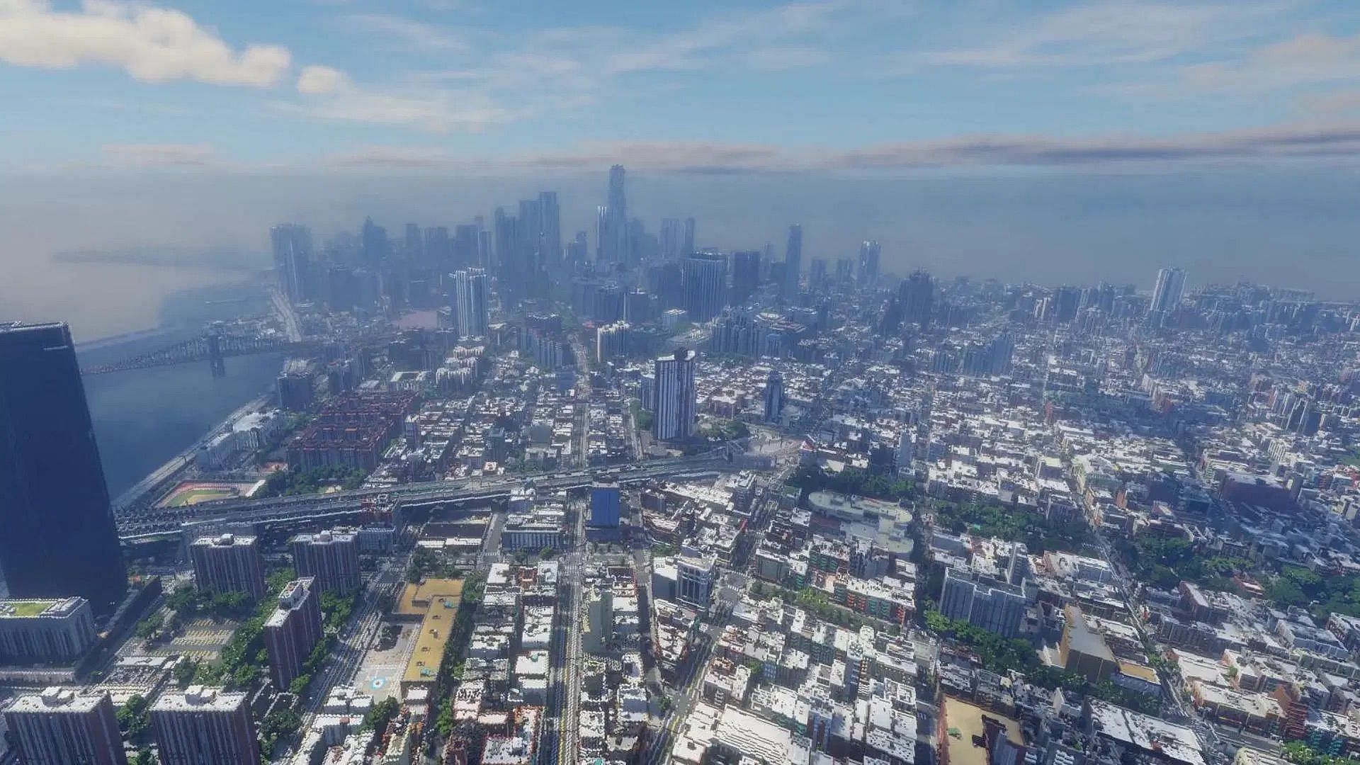 New York City built in the game (Image via Mojang Studios)